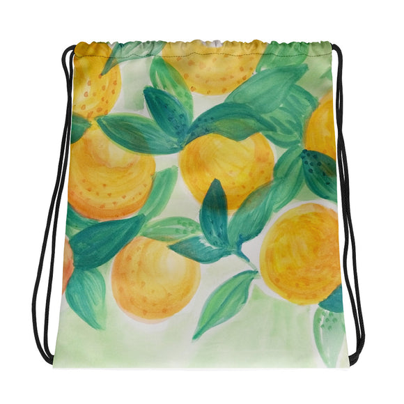Citrus Drawstring bag